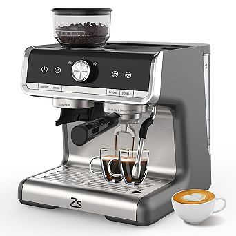20 Bar Semi-Automatic Espresso Machine with Milk Frother, 95oz Large Water Tank