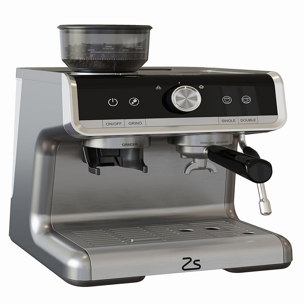Espresso Machine with Grinder & Milk Frother Steam Wand  20 Bar 3-in-1 Professional Coffee Maker with 95oz Water Tank for Cappuccino & Latte (1450W,