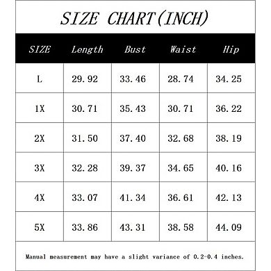 Women's Plus Size V-neck One-Piece Swimsuit