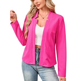 Women's Blazer Long Sleeve Open Front Cardigan Casual Formal Jacket