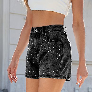 Women's High Waisted Denim Shorts Summer Casual Jean Shorts