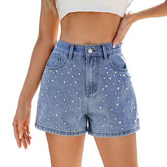 Women's High Waisted Denim Shorts Summer Casual Jean Shorts