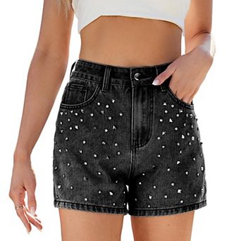 Women's High Waisted Denim Shorts Summer Casual Jean Shorts