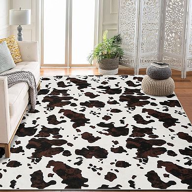 Modern Color Block Design Area Rug