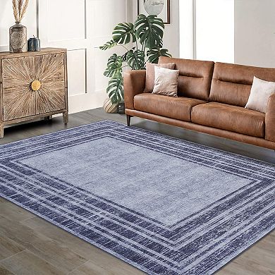 Modern Vintage Geometric Pattern Area Rug