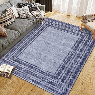 Modern Vintage Geometric Pattern Area Rug