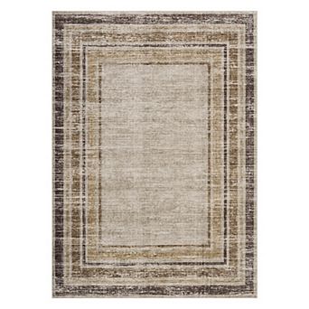 Modern Vintage Geometric Pattern Area Rug