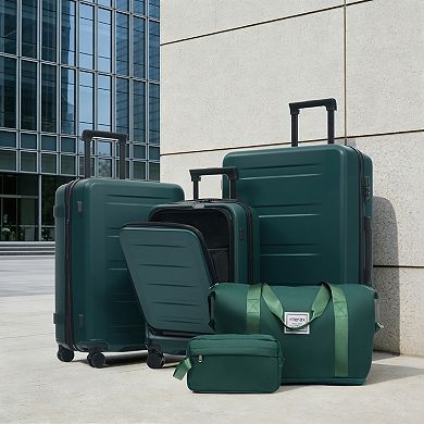 Merax 5-Piece Hardside Luggage Set with Double Spinner Wheels, Lightweight Carry-On Suitcase