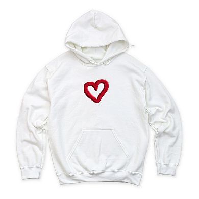 Love Like Jesus Heart Bold Puff Front and Back Design - Women's Graphic Hoodie