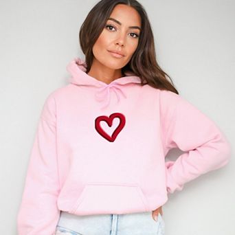 Love Like Jesus Heart Bold Puff Front and Back Design - Women's Graphic Hoodie