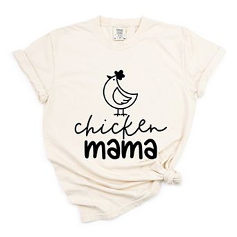 Chicken Mama - Women's Garment Dyed Graphic T-Shirt