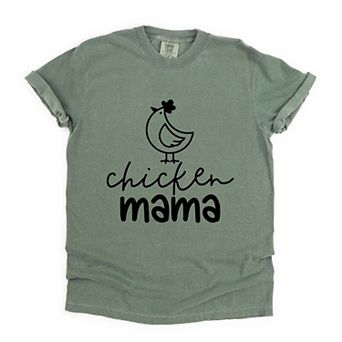 Chicken Mama - Women's Garment Dyed Graphic T-Shirt