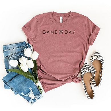 Game Day Basketball Thin - Women's Short Sleeve Graphic T-Shirt