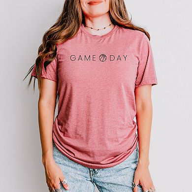 Game Day Basketball Thin - Women's Short Sleeve Graphic T-Shirt