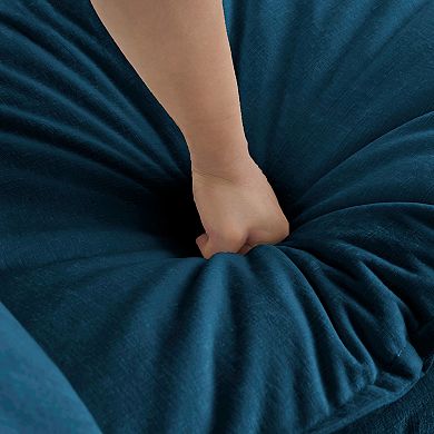 Merax Mid Century Modern Couch 3 Seater Sofa with 2 Armrest Pillows and 3 Toss Pillows