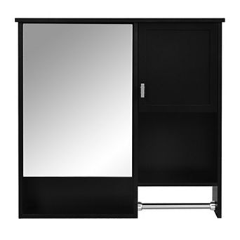 Merax Modern Wall Mounted Bathroom Medicine Cabinet, Bathroom Wall Storage Cabinet with Mirror