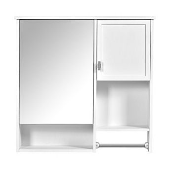 Merax Modern Wall Mounted Bathroom Medicine Cabinet, Bathroom Wall Storage Cabinet with Mirror