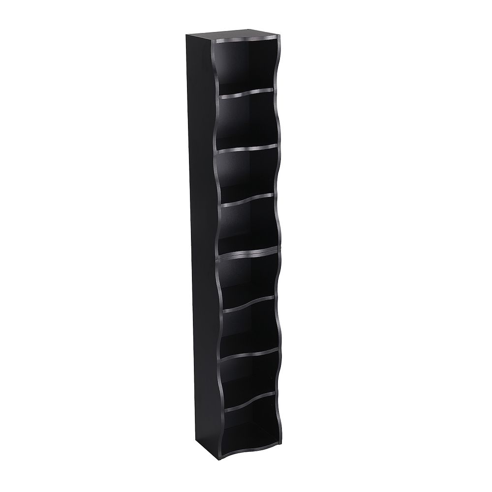Merax 8 Layer Adjustable Ultra Thin Bookshelf Wavy Border Display ...