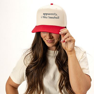 Apparently, I Like Baseball - Women's Canvas Trucker Hat