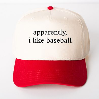 Apparently, I Like Baseball - Women's Canvas Trucker Hat