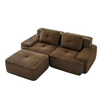 Merax Modern L Shaped Modular Sectional Sofa for Living Room