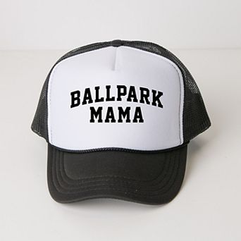 Varsity Ballpark Mama - Women's Graphic Foam Trucker Hat