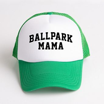 Varsity Ballpark Mama - Women's Graphic Foam Trucker Hat