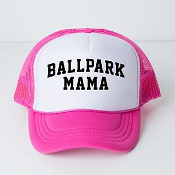 Varsity Ballpark Mama - Women's Graphic Foam Trucker Hat