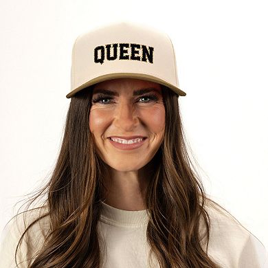 Queen Leopard Print - Women's Canvas Trucker Hat