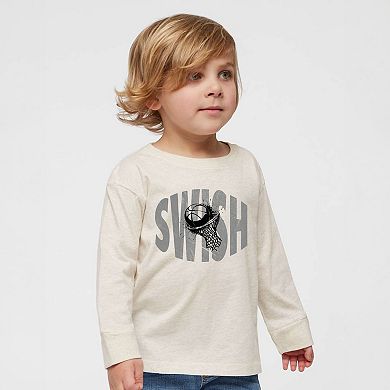 Swish Distressed - Toddler Long Sleeve Graphic Tee