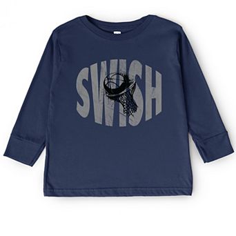 Swish Distressed - Toddler Long Sleeve Graphic Tee