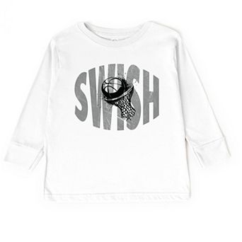 Swish Distressed - Toddler Long Sleeve Graphic Tee