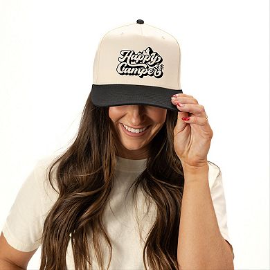 Happy Camper Mountain - Women's Canvas Trucker Hat