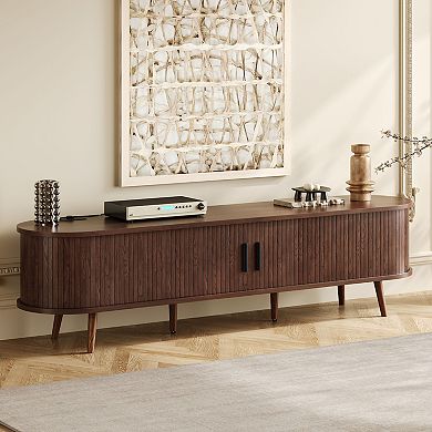Merax Mid Century Modern TV Stand, TV Stand for 80 Inch TV