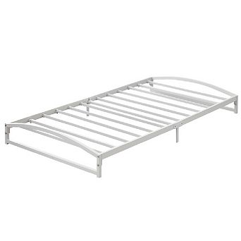 Low Bed Frame, Metal Platform Bed Frame with Arch Design, Heavy Duty Bed Frame, No Box Spring Needed