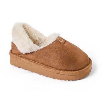 Stride Rite 360 Bonny Toddler Girls Faux-Fur Slip-On Scuff Slippers