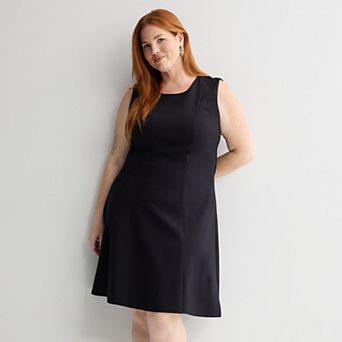 Plus Size Nine West Flared Mini Dress