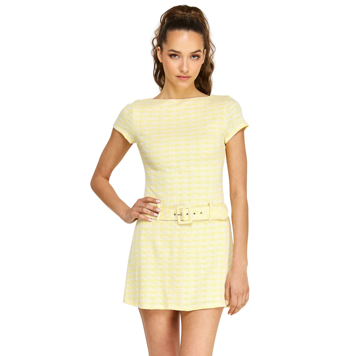 Женские платья B. Smart Juniors' B. Smart Belted Skirt Short Dress