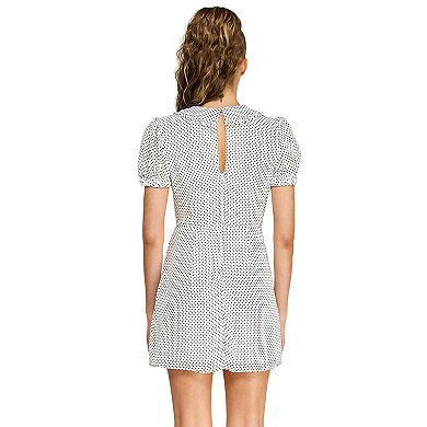 Juniors' B. Smart Collared & Bow Polka Dot Dress