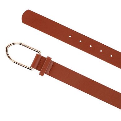 CTM Women's Arrow Frame Buckle Dress Belt