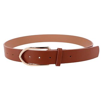 CTM Women's Arrow Frame Buckle Dress Belt