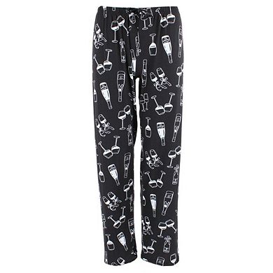 Joan Vass Women's Champagne Cheers Short Sleeve Pajama Set