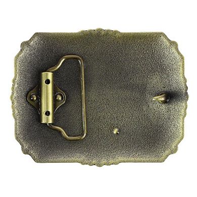 CTM Men's Praying Cowboy and Cross Belt Buckle