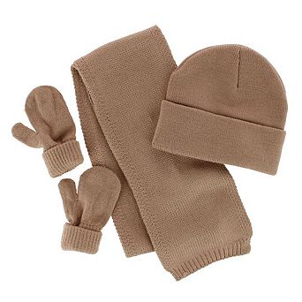 CTM Kids' One Size Winter Beanie Hat Mitten and Scarf Set by Wootie