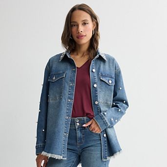 Women's Apt. 9® Oversized Denim Jacket