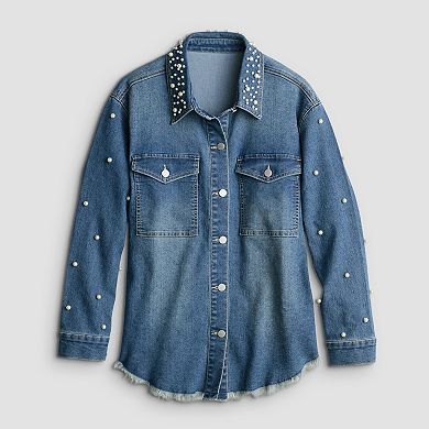 Women's Apt. 9® Oversized Denim Jacket