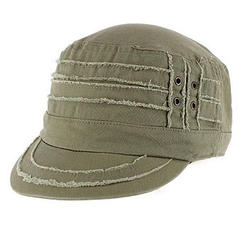 CTM Women's Distressed Cadet Hat