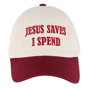 CTM Unisex Jesus Saves Embroidered Trucker Hat