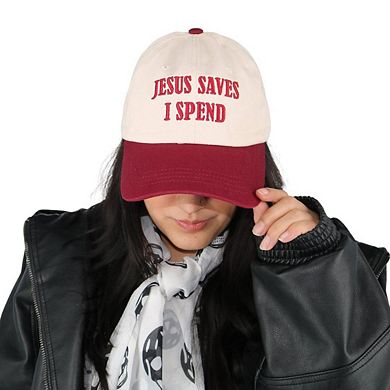 CTM Unisex Jesus Saves Embroidered Trucker Hat
