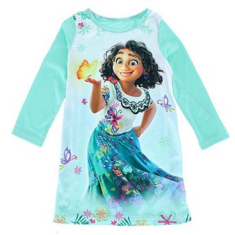 CTM Toddler Girl's Encanto Mirabel Pajama Shirt Dress